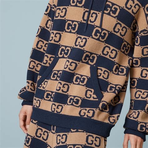 maglione arcobaleno gucci|Gucci Maglione in cotone a maglia con Incrocio GG.